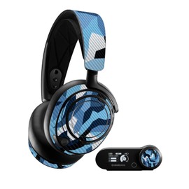 MightySkins Carbon Fiber Skin Compatible with SteelSeries Arctis Nova Pro - Sky Camouflage | Protective, Durable Textured Carbon Fiber Finish | Easy to Apply and Change Styles | Made in The USA