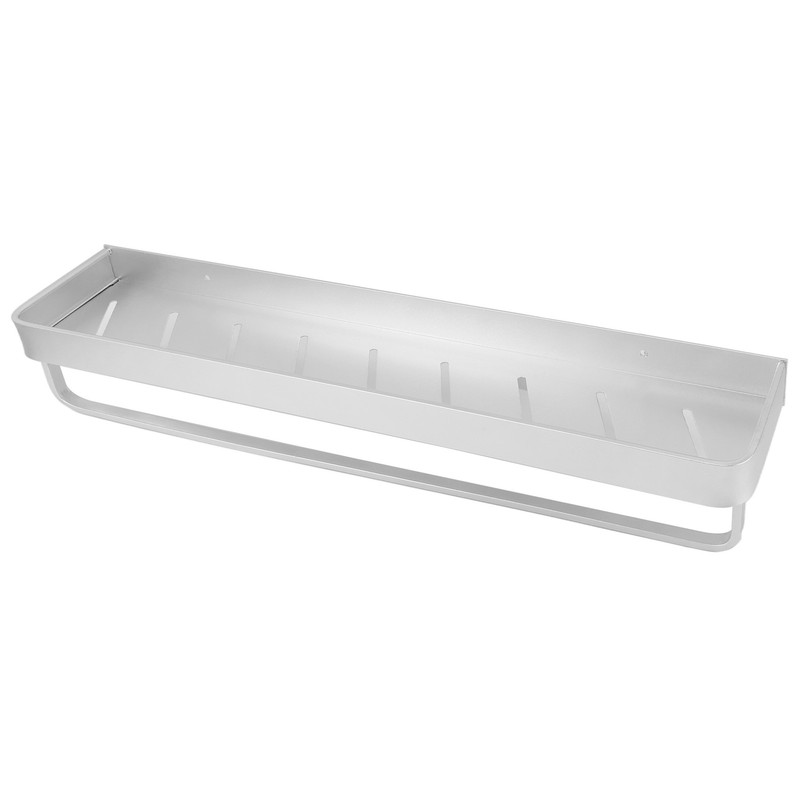 Space Aluminum Bathroom Shelf Punch Free Wall Mounted Floating Bathroom
