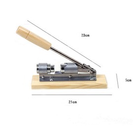 XLKJ Nutcracker Walnuts, Walnut Cracker with Wooden Base Handle, Stainless Steel Nutcracker Hazelnut Tongs Manual Pecan Nut Cracker for Walnuts, Chestnuts, Pecans, Hazelnuts, Almonds, Brazil Nuts