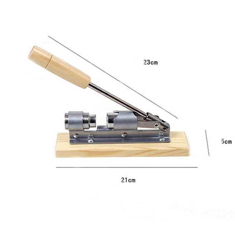 XLKJ Nutcracker Walnuts, Walnut Cracker with Wooden Base Handle, Stainless