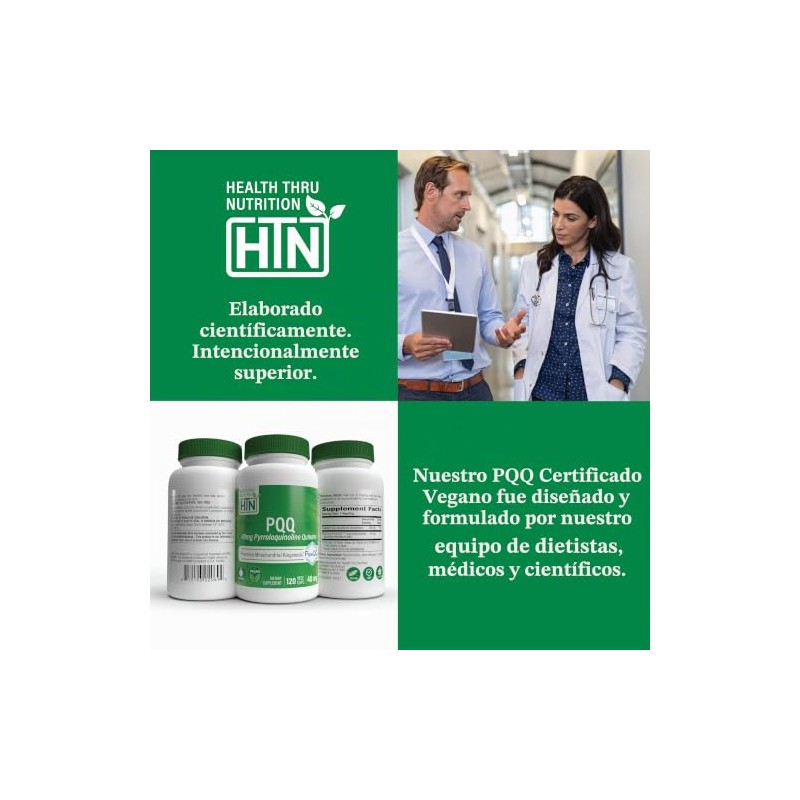 Health Tru Nutrition | PQQ, 40 MG, 120 Cápsulas