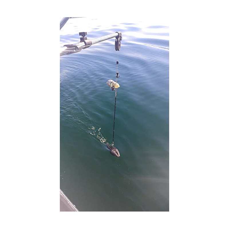 Fish Thief Heavy Duty Downrigger Snubber Twin Pack, Black