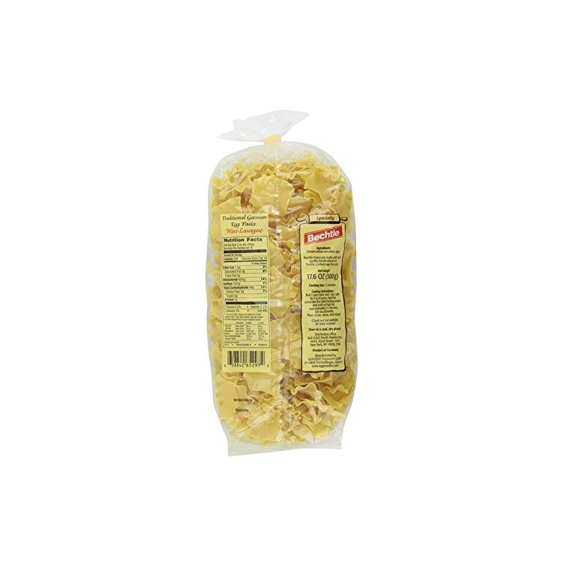 Bechtle Mini Lasagna Traditional German Cage Free Egg Noodles 17.6