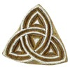 Knitwit Celtic Triangle Indian Wood Block Art Handcarved Textile Stamp