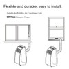 Universal Pipe Baffle Plastic Window Kit Plate Exhaust Fume Pipe