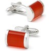 40th Anniversary Ruby Wedding Gift Husband | Cufflinks Gold Edge