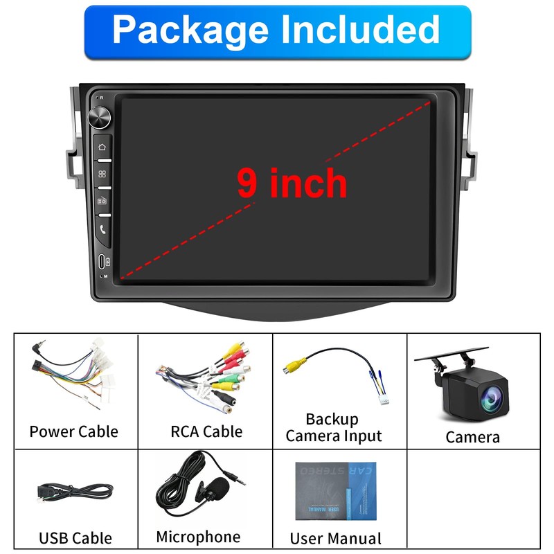 Plug&Play Car Stereo for Toyota RAV4 2006 2007 2008 2009