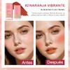 Rubor Multifuncional en Crema con Esponja Incorporada, 3 en 1