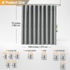 BTTN Extra Wide Shower Curtain - 108x72 Inch Linen Textured