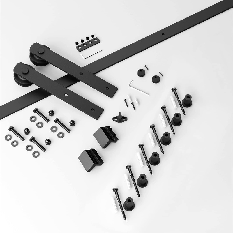 SMARTSTANDARD 7.5ft Barn Door Hardware kit, Barn Door Track, Sliding