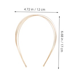 Baluue 2pcs Elegant Headbands for Women Elastic Chic Hair Accessories Versatile Bridal and Everyday Hairbands Stylish Layered Hair Hoops for Casual and Formal Wear