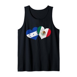 Honduras Mexico Mexican Honduran Flag Heritage Tank Top