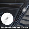 X AUTOHAUX 4pcs Car Door Reflective Sticker Open Warning Safety