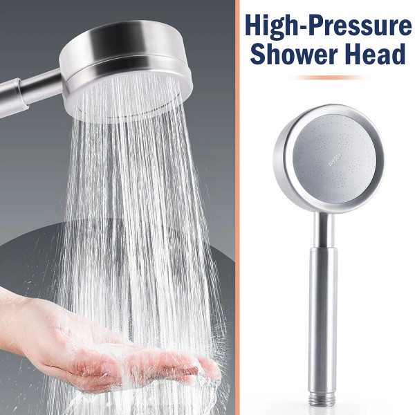 Unbranded High Pressure Handheld Shower Head 304 Stainless Steel |