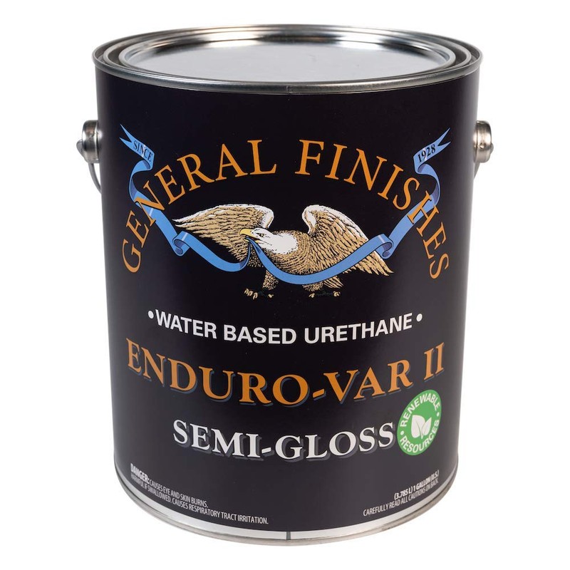 General Finishes Enduro-VAR II Water Based Urethane Topcoat, 1 Gallon,