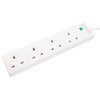 PRO ELEC PRO ELEC PL09211 4 Gang Surge Protected Extension