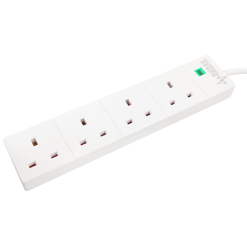 PRO ELEC PRO ELEC PL09211 4 Gang Surge Protected Extension