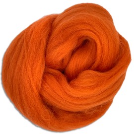 Wooliny 3 g Felting Wool Merino Wool Fairytale Wool | 35 Selection (36 | Orange)