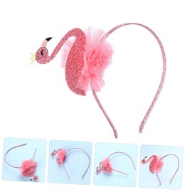 SAFIGLE Flamingo Headband for Boy Girl Durable Hawaiian Party Hair Accessory Comfortable Fit for Birthday Celebrations Creative and Fun Design for Stage Performances and Cosplay Events