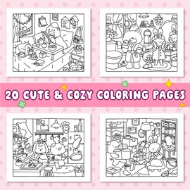 LOVE LOUDER - Lovely Squad Volume 3: Everyday Joys Coloring Book for Adults, Sweet Daily Life Scenes with Adorable Characters for Mindful Relaxation