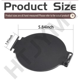 HTJYMY 2 Pack Replacement Hatch Door for D&W Super Tube & Slider Sewer Hose Camper, Black, Replacement Hatch Sewer Hose Carrier Cover
