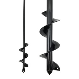 3.5 Inch Auger Drill Bit and 1.6 Inch Bit, for Planting Gardening, and Post Hole Digging, Pack of 2