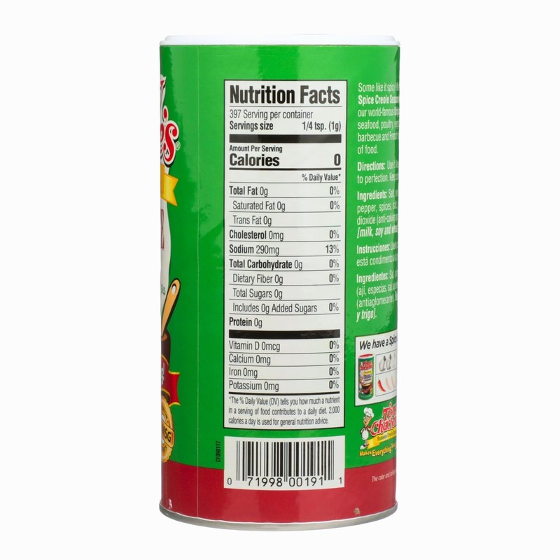 Tony Chachere's Creole and Cajun Seasoning Canisters (2 Pack +