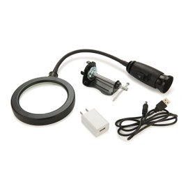 Woodriver Led Shop Light With Magnifying Glass Head