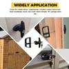 5-1/2" T-Handle Lock kit-Hurrikom Shed Door Latch with 5 Keys,