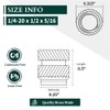 1/4-20 x 5/16" D x 1/2" H Heat Set Threaded