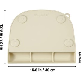 PandaEar Paquete de 2 Manteles Individuales de Silicona con Ventosa para Niños Pequeños Mantel Individual de Grado Alimenticio para Niños Pequeños para Mesa de Comedor y Restaurantes para