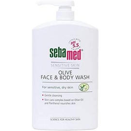Sebamed Olive Face and Body Wash Pump Pot, 1L