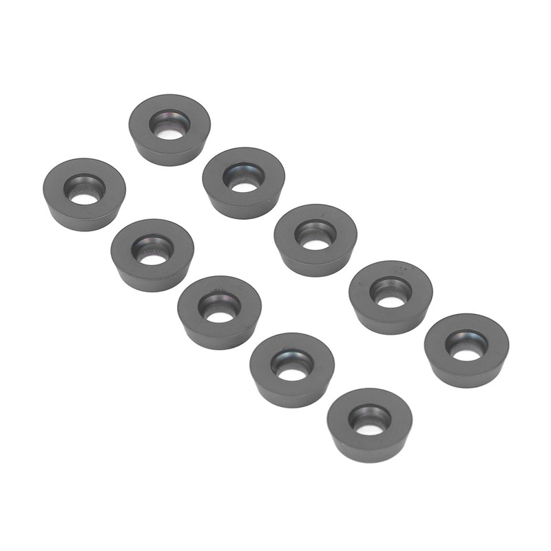 10PCS Black Coating Carbide Inserts Round CNC Turning Milling Inserts