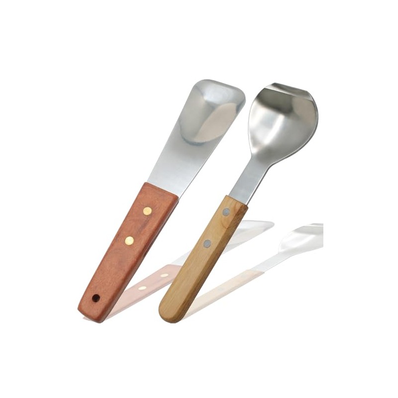 Juego de 2 palas para helado, acero inoxidable con mango