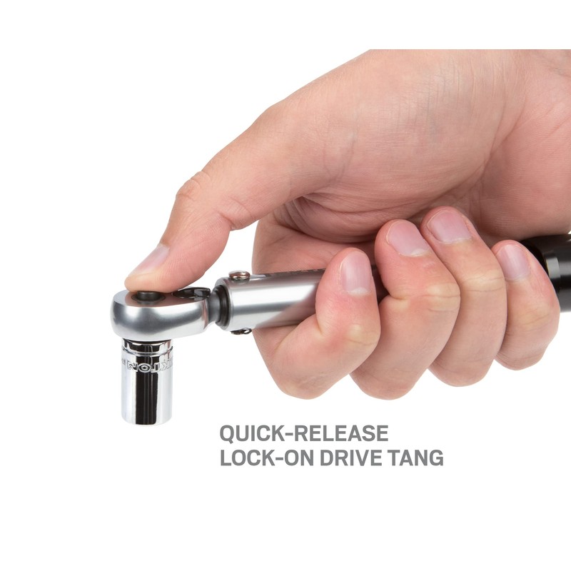 TEKTON 1/4 Inch Drive Dual-Direction Click Torque Wrench (10-150 in.-lb.)
