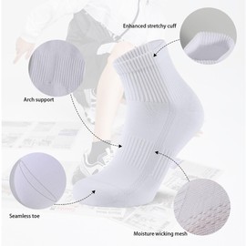 YORJOSOX Mens Sports Quarter Ankle Socks Trainer Running Athletic Socks for Men 9-12 6-9 (UK, Numeric, 9, 12, Regular, Regular, Black 8 pairs)