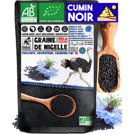 Nabür - Organic Black Cumin 500 g | All Egyptian Nigella Sativa Seeds - France Controlled (FR-BIO-01)