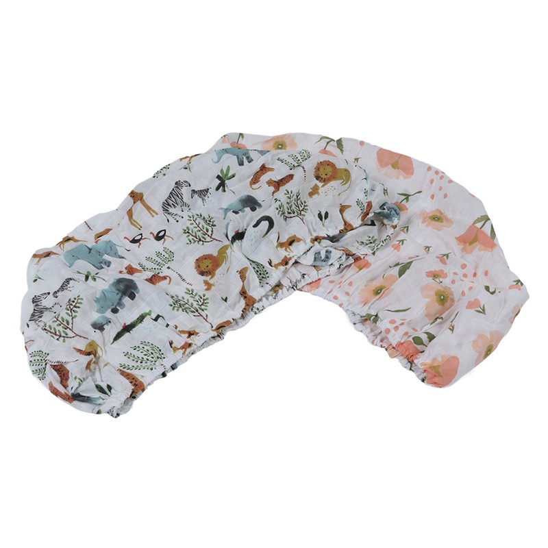 2pcs Baby Diaper Changing Covers Printing Cotton Yarn Removable Infant