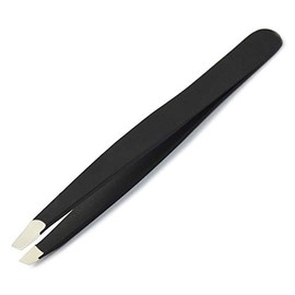 Professional Eyebrow Tweezers Black Women Hair Removal Slant Tip Trimmer Beauty Makeup Tools