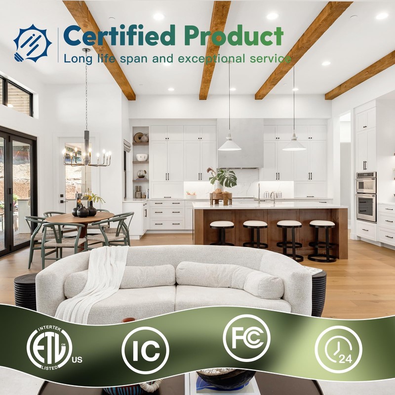 12 Pack 4 Inch 5CCT Ultra-Thin LED Recessed Ceiling Light