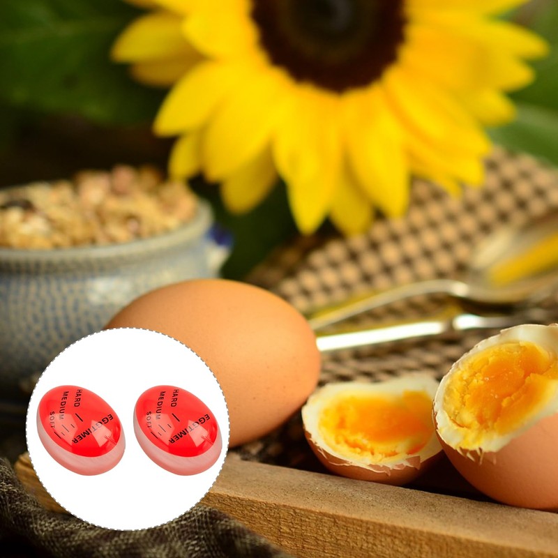 Thyonta 2PCS Colour Changing Egg Timer Creative Egg Raw and