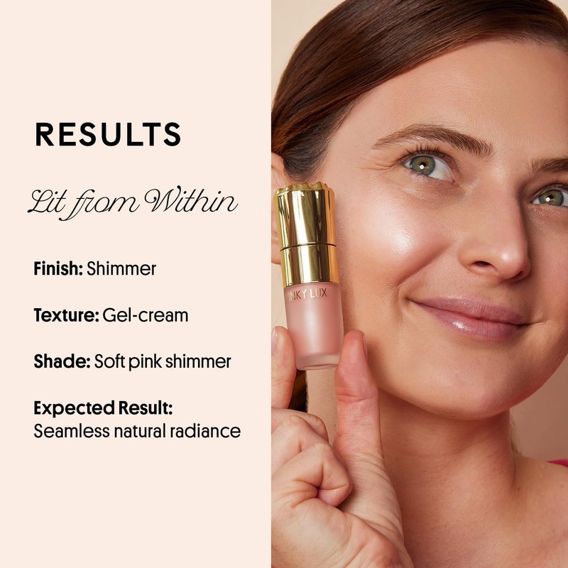 Winky Lux Cheeky Rose Liquid Highlighter - Gel Cream, Blendable