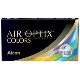 Air Optix Colors Lenti a Contatto Mensili, Colore Green, 2 Lenti, BC 8.6 mm, DIA 14.2 mm, -2 Diopt
