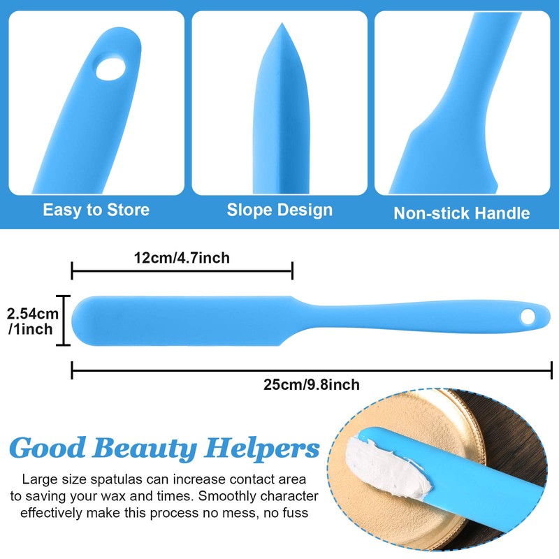 Patelai Non Stick Wax Spatulas Silicone Waxing Sticks Waxing Applicator