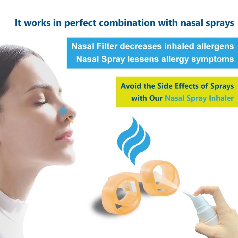 WoodyKnows Nasclear Nasal Filters with 24 Pairs of Replacement Filters