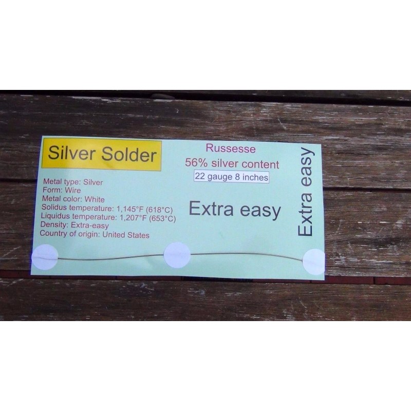 Russesse Sterling Silver Solder wire and flux Extra Easy jewelry