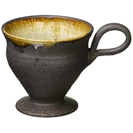 Marui Pottery Shigaraki Ware Hechamon, Demitass, Cup, Brown Tag