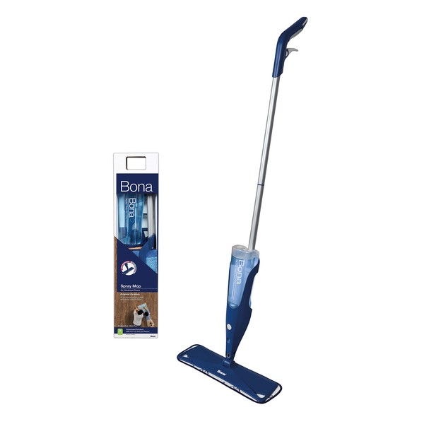 Bona Hardwood Floor Spray Mop - Includes Wood Floor Cleaning Concentrate(makes 34 Fl Oz) and Machine Washable Microfiber Cleaning Pad - Dual Zone Cleaning Design for Faster Cleanup