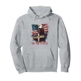 American Flag Patriotic Founding Fathers We The People USA Pullover Hoodie