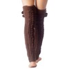 iB-iP Women's Ballet Dancer Aerobic Cute Thermal Leg Warmers, brown